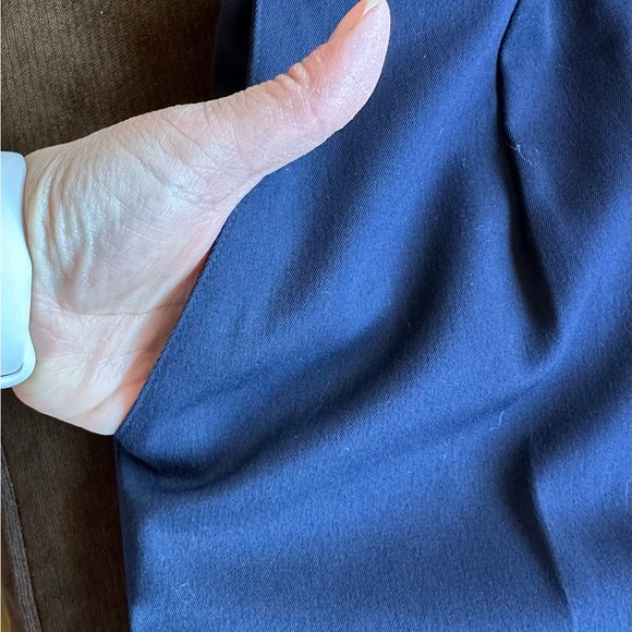 Sag Harbor NWTS Navy Blue Machine Washable Comfort Stretch Sz 12P Pleat… - Picture 5 of 15